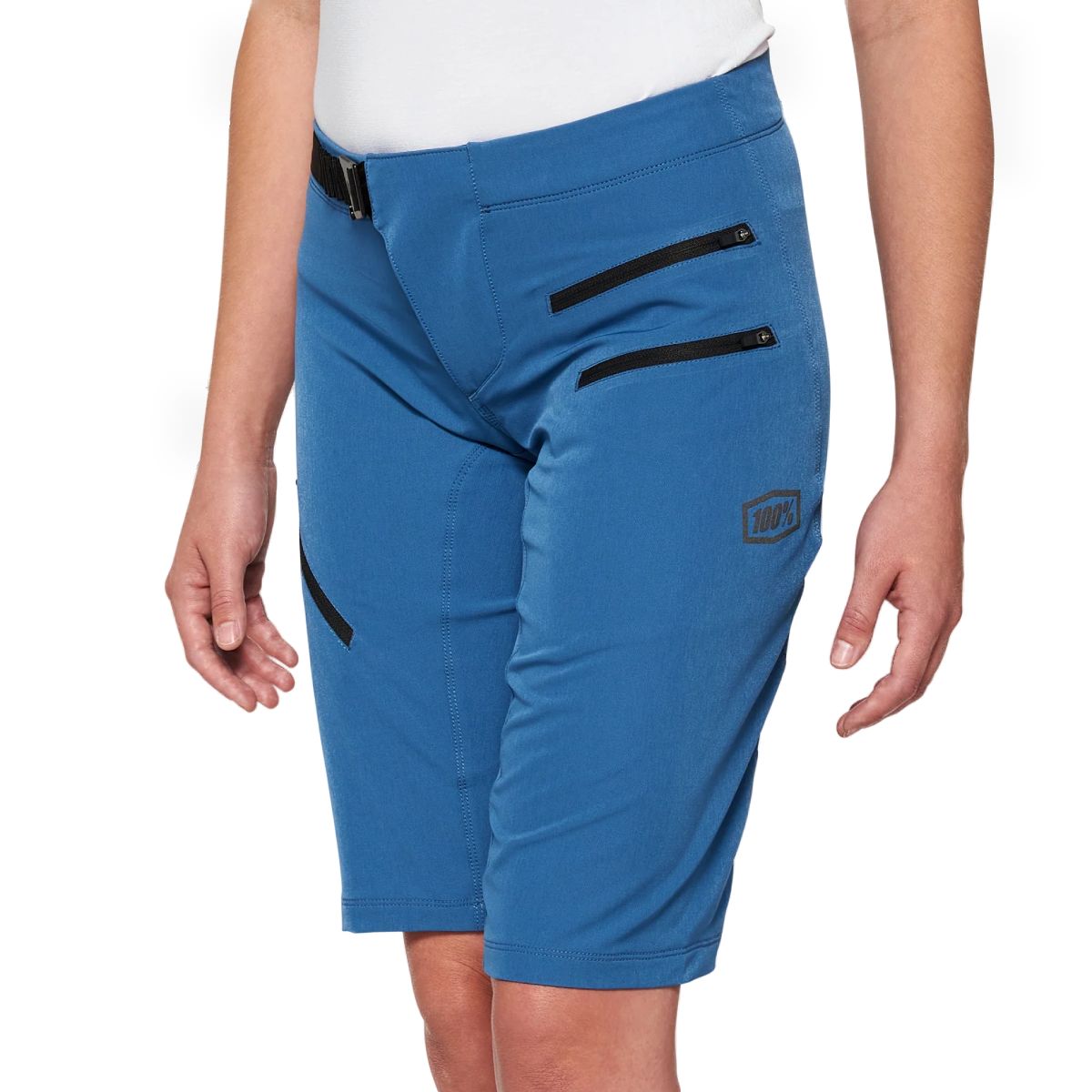 100% Women's Airmatic Shorts Blue - Medium