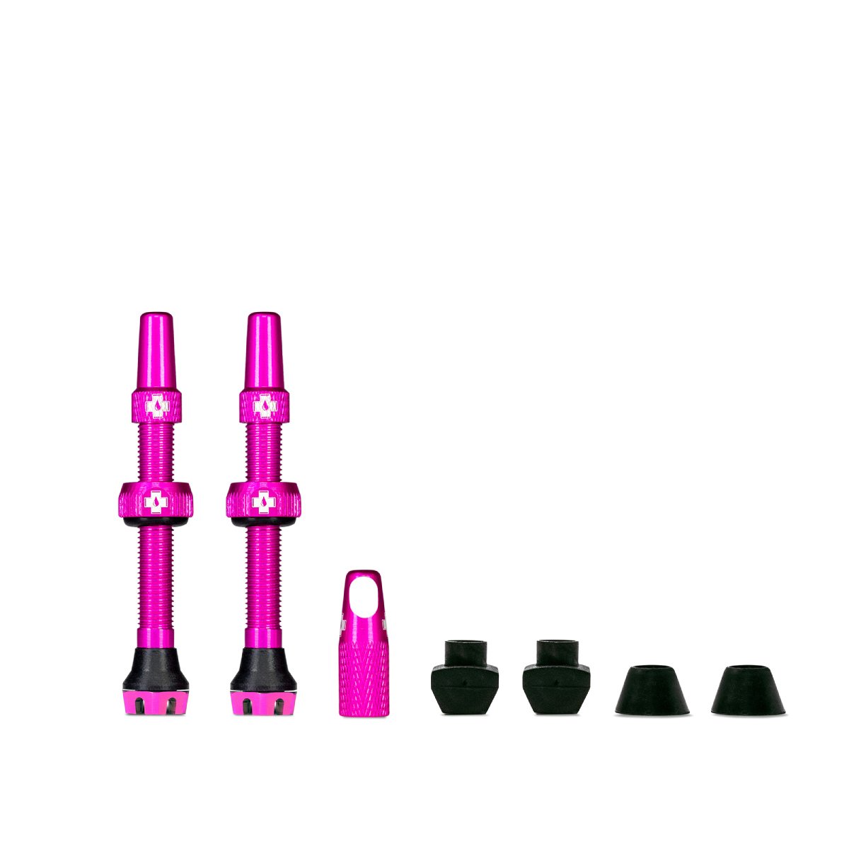 Muc-Off V2 Presta 44mm Tubeless Valves - Pink - Pair