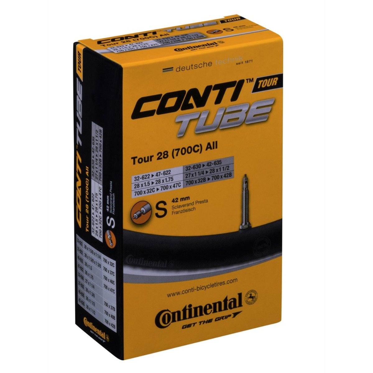 Continental Presta Inner Tube 700x32/47 42mm