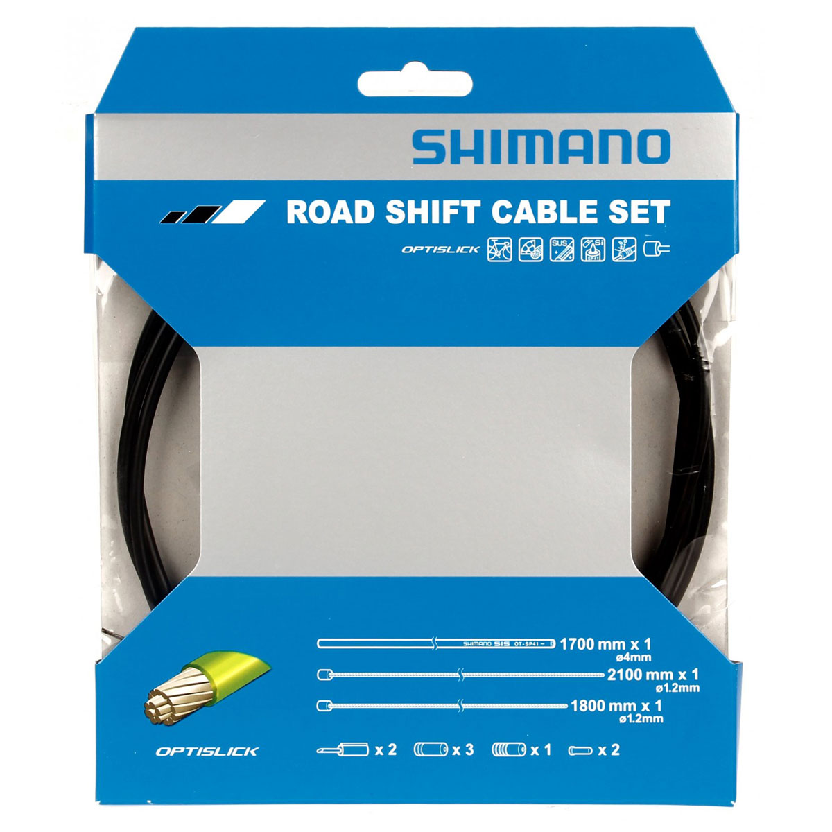 Ensemble câble/gaine vitesse Shimano route optislik noir