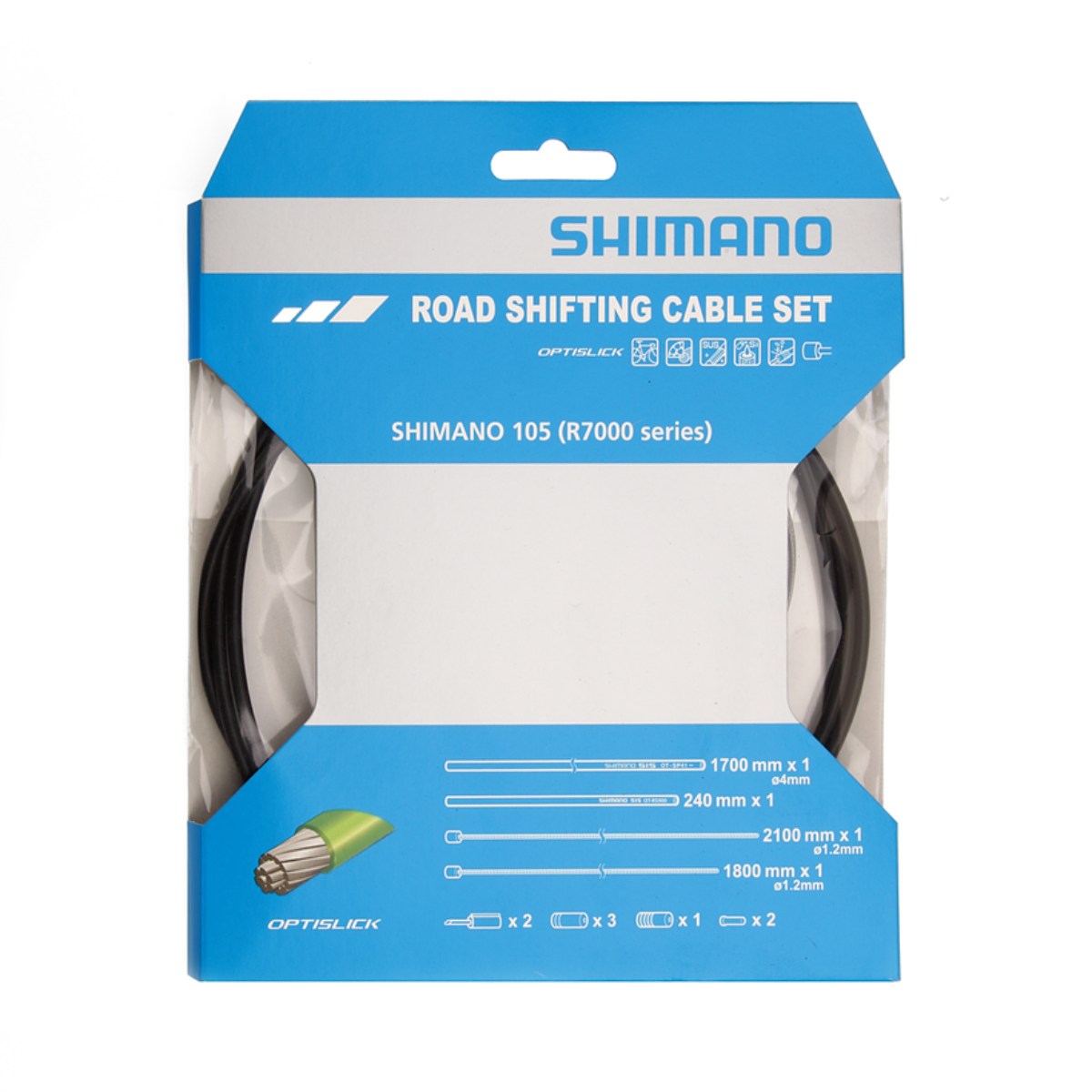 Ensemble de cables et gaines de vitesses Shimano 105 R7000 optislick