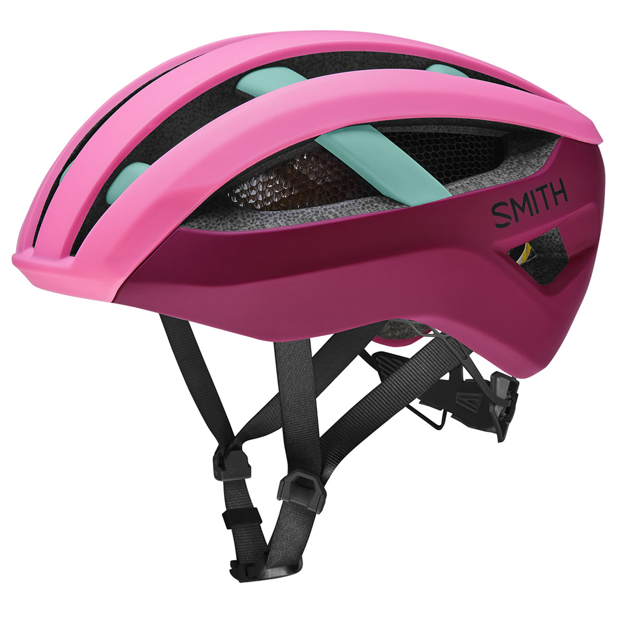 Casque Smith Network MIPS Rose/Turquoise Small