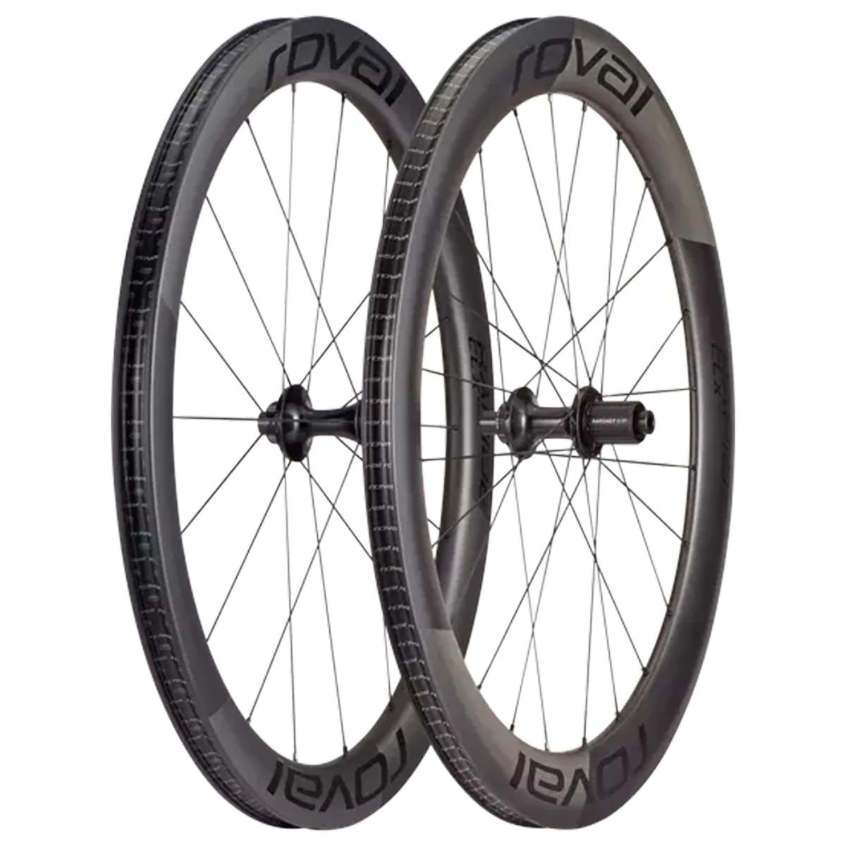 Roval Rapide CLX II Demonstrator Wheels HG Tubeless Disc Carbon/Black Pair with Tires