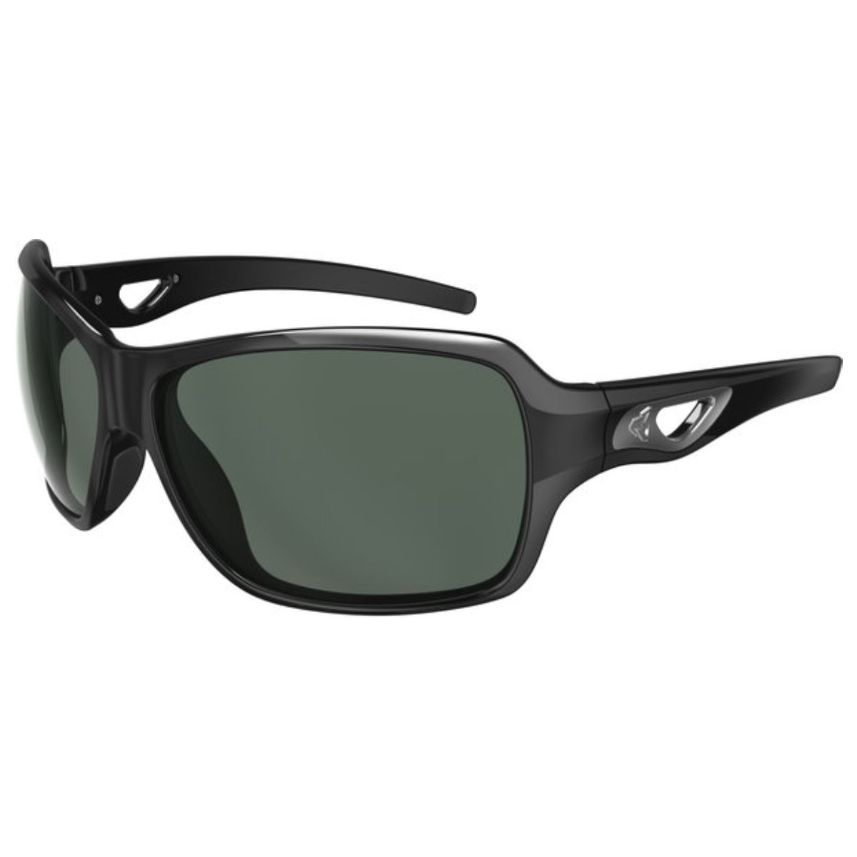 Ryders Carlita Sunglasses Matte Black - Green Lenses